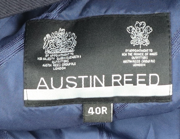 Austin Reed Men's Blue Striped Blazer, Size 40R, Business Formal