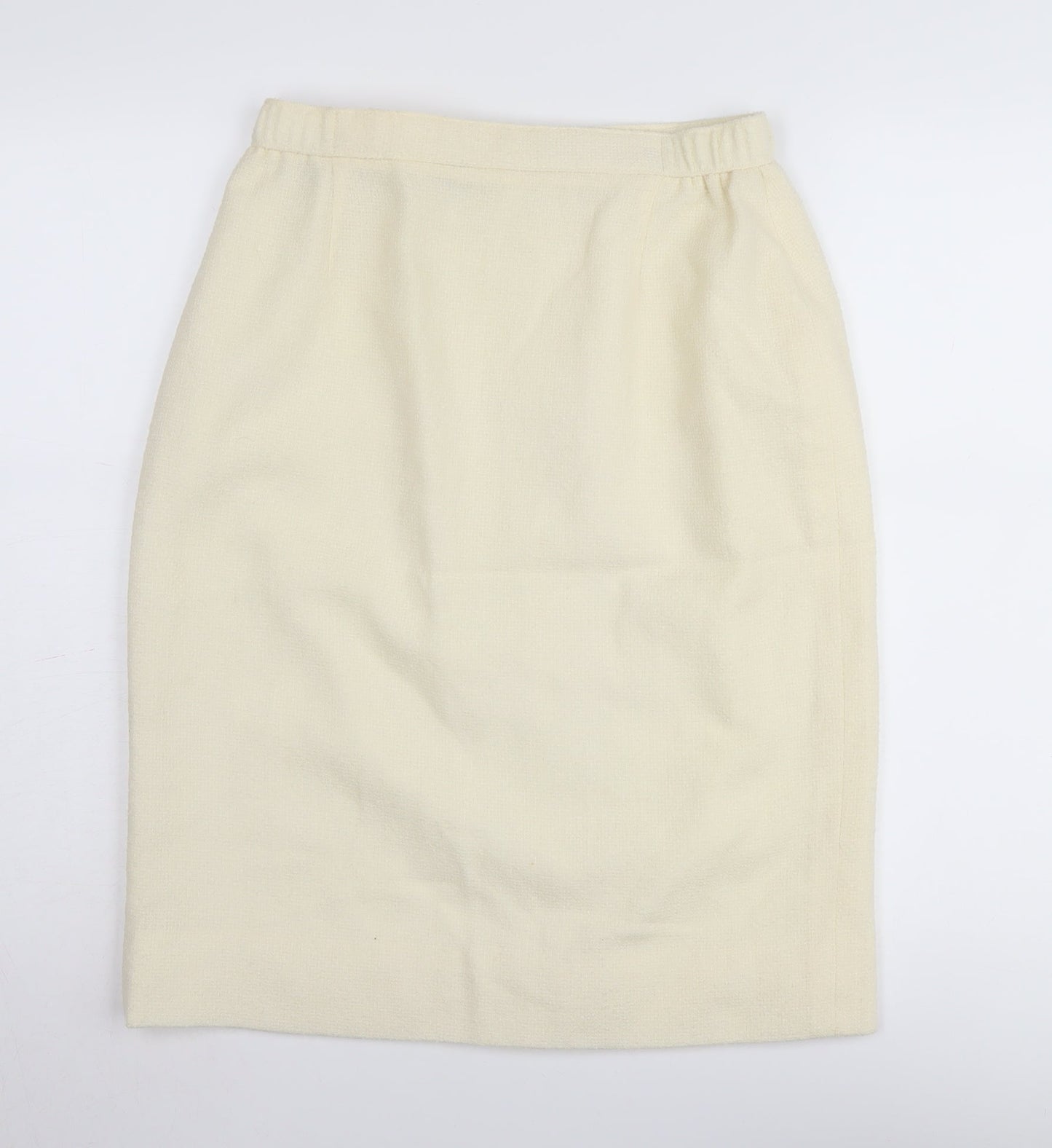 Alexon Women's Ivory Pencil Skirt Size 14, Wool Blend