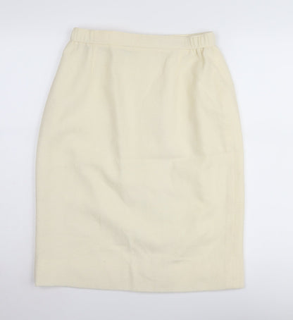 Alexon Women's Ivory Pencil Skirt Size 14, Wool Blend