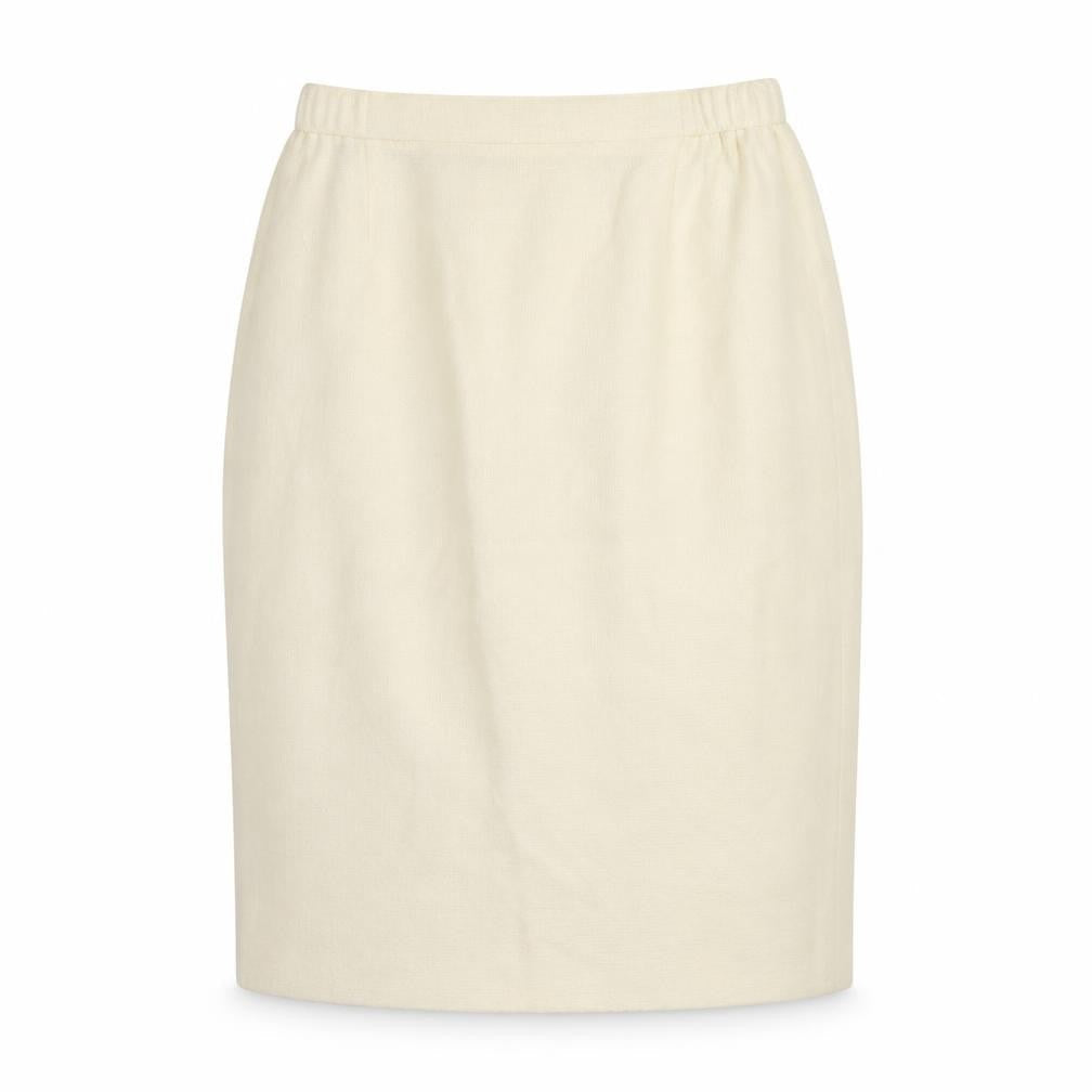 Alexon Women's Ivory Pencil Skirt Size 14, Wool Blend
