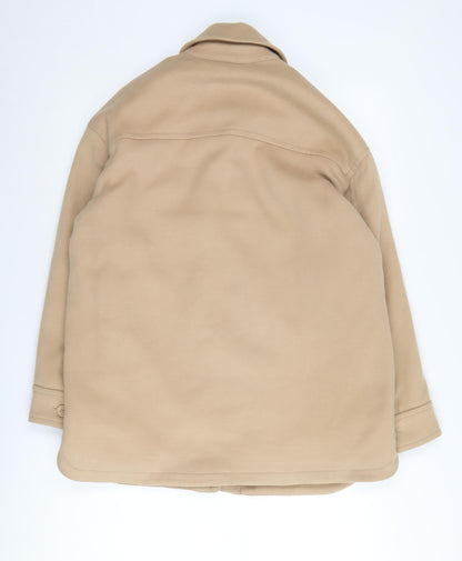 Abercrombie & Fitch Men's Beige Military Jacket 2XS