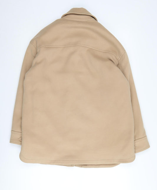 Abercrombie & Fitch Men's Beige Military Jacket 2XS