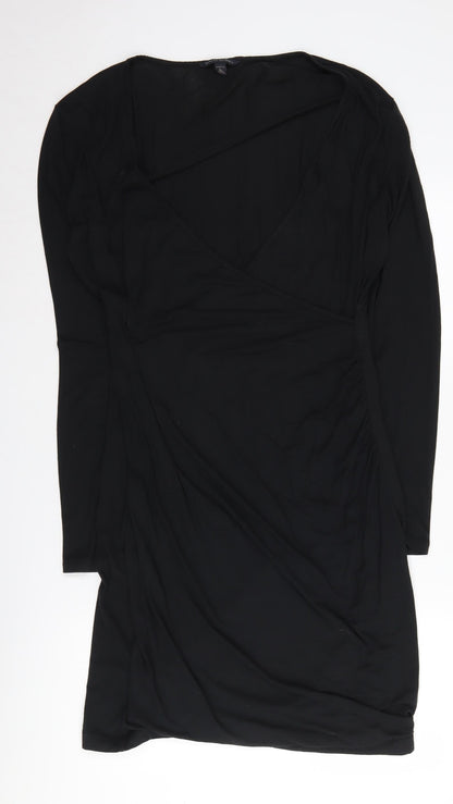 Banana Republic Women's Black XL Wrap Dress