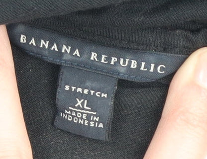 Banana Republic Women's Black XL Wrap Dress