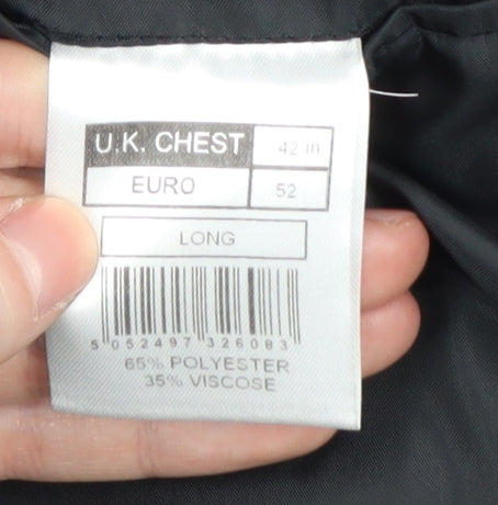 Mens UK Size 42 Thomas Nash Regular Black Suit Jacket