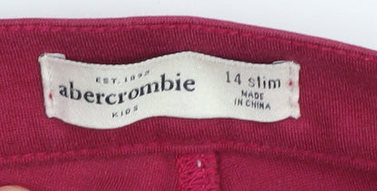 Abercrombie Kids Girls Red Skinny Jeans 14 Slim