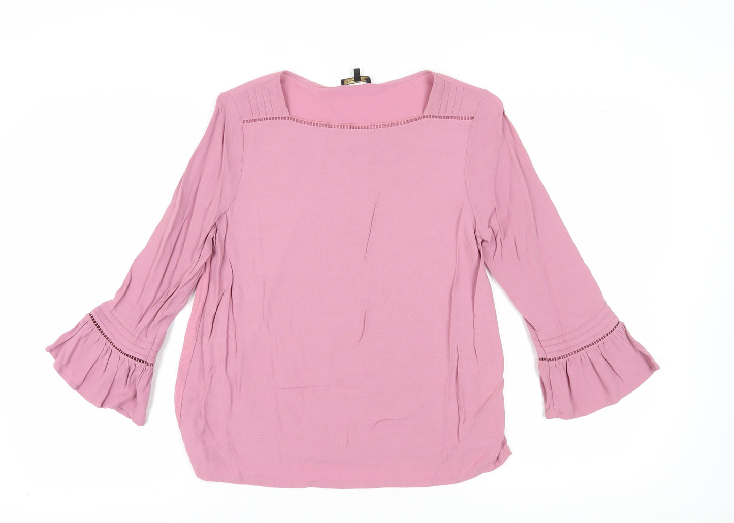 Womens UK Size M Massimo Dutti Pink Tunic Blouse