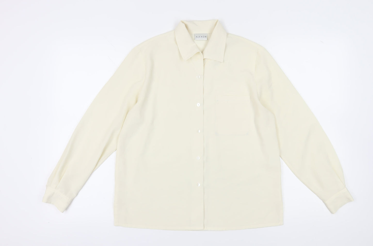 Alexon Women’s Ivory Button-Up Shirt, Size 10