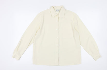 Alexon Women’s Ivory Button-Up Shirt, Size 10