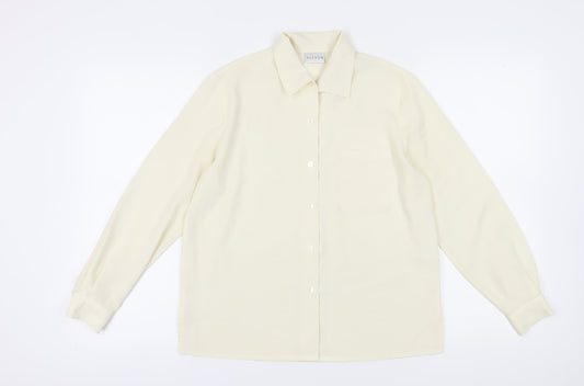 Alexon Women’s Ivory Button-Up Shirt, Size 10