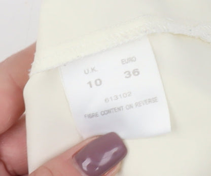 Alexon Women’s Ivory Button-Up Shirt, Size 10