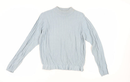 Honor Millburn Women's Blue Cable-Knit Pullover Jumper Size 10-12