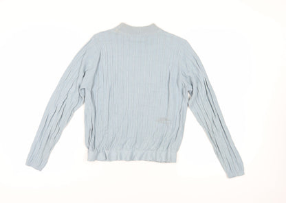 Honor Millburn Women's Blue Cable-Knit Pullover Jumper Size 10-12