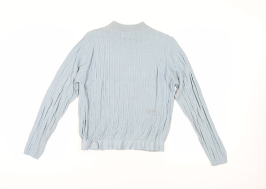 Honor Millburn Women's Blue Cable-Knit Pullover Jumper Size 10-12