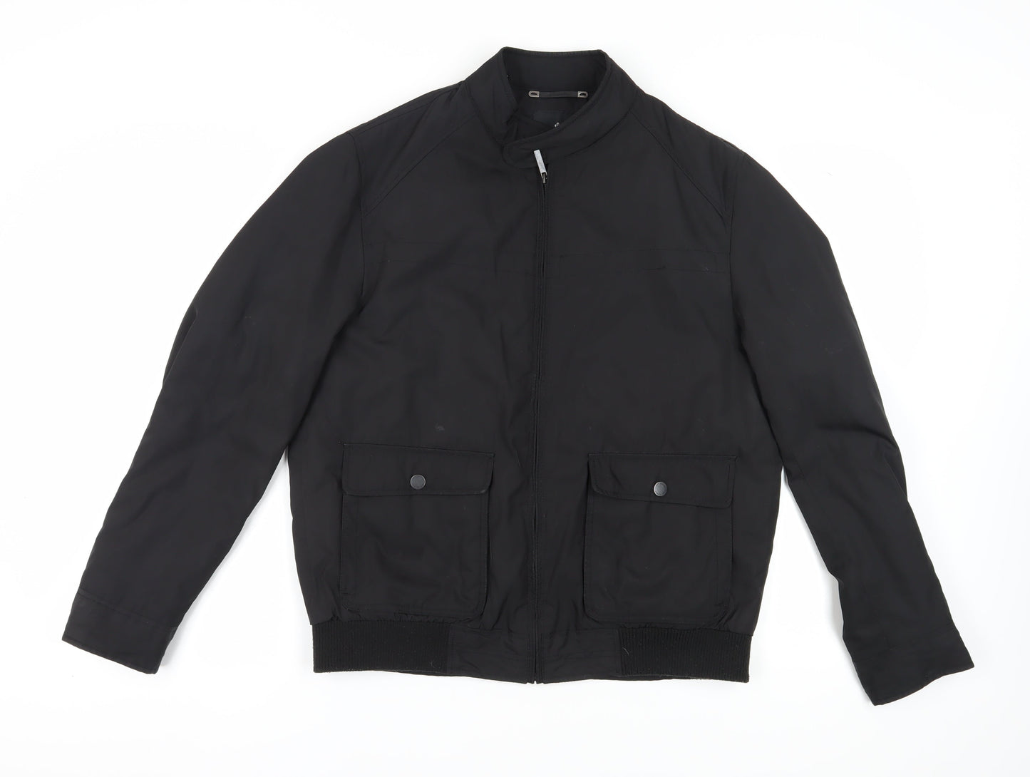 Mens UK Size M Jeff Banks Black Bomber Jacket