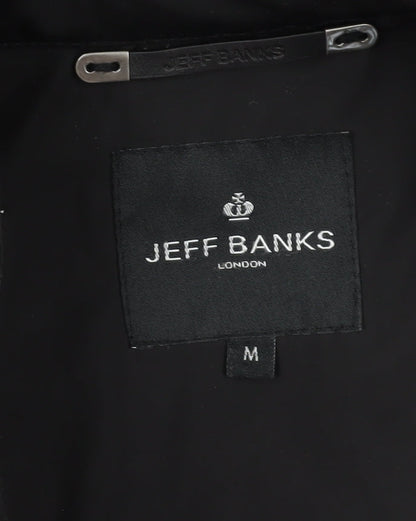 Mens UK Size M Jeff Banks Black Bomber Jacket