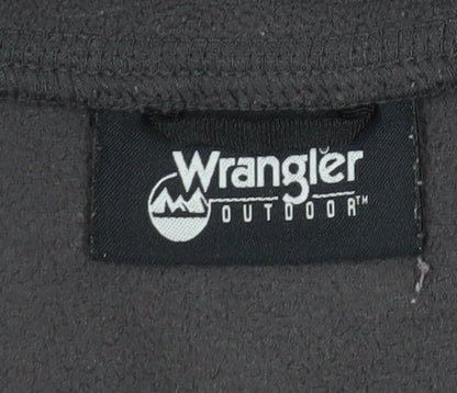 Wrangler Men's Black L 1/2 Zip Fleece Sweatshirt