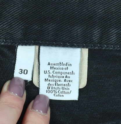 Calvin Klein Women's Black Jeans Size L Dark Wash