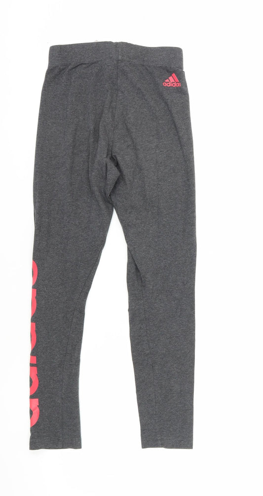 Adidas Women's Grey Leggings XS for Gym & Yoga