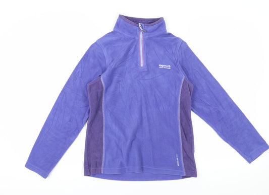 Regatta Women's Purple Pullover Fleece Sweatshirt Size 10