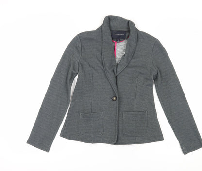 Banana Republic Women's Grey Blazer XS Shawl Collar