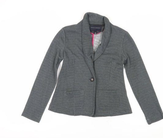 Banana Republic Women's Grey Blazer XS Shawl Collar