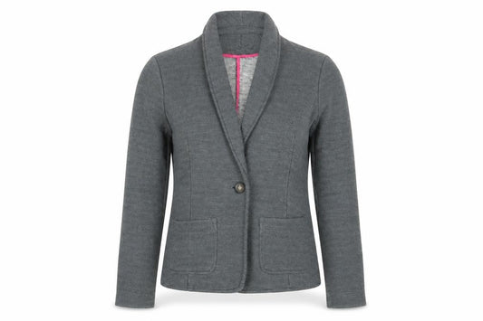 Womens UK Size XS Banana Republic Regular Grey Blazer