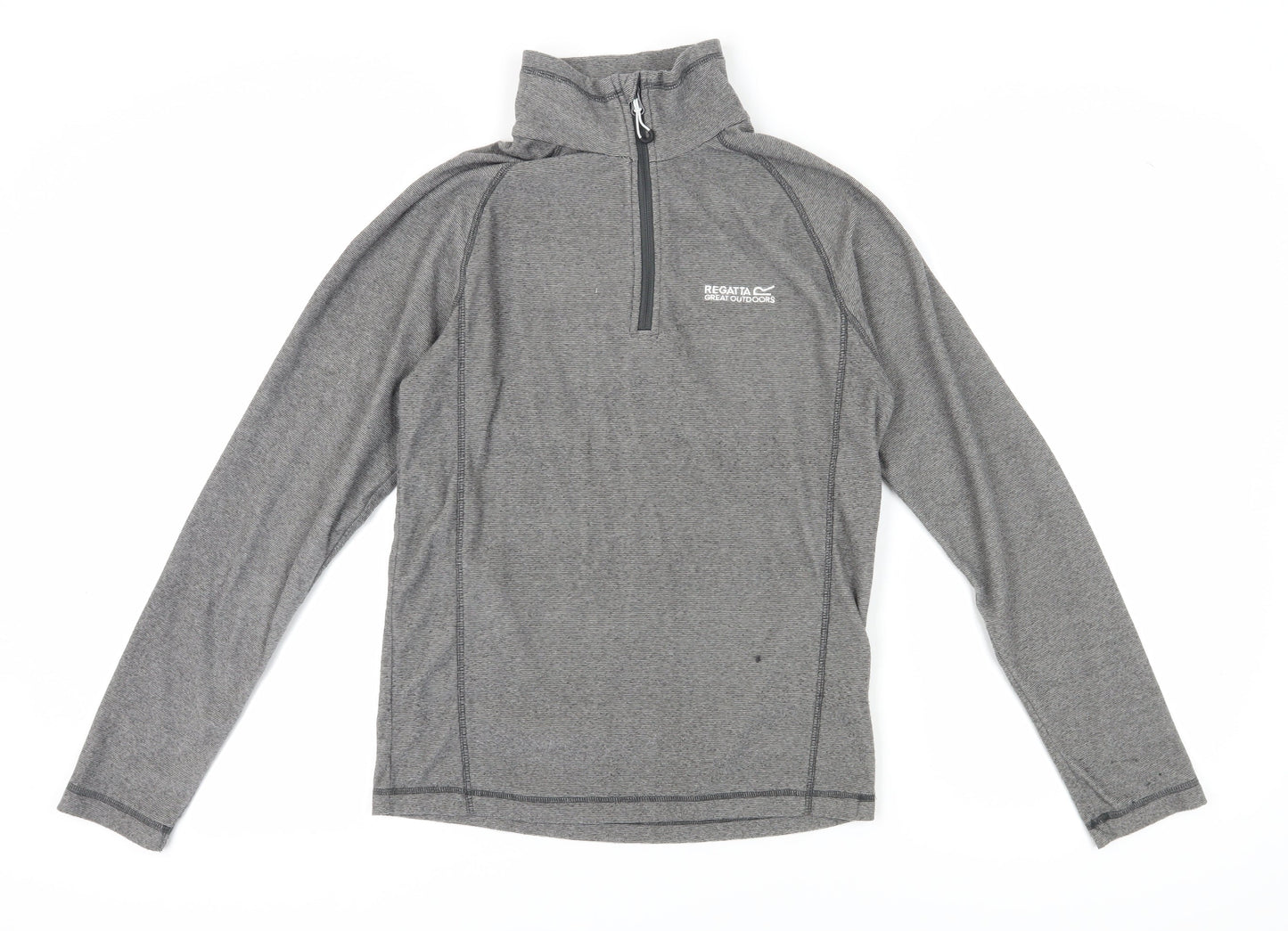 Mens UK Size S Regatta Grey 1/4 Zip Sweatshirt