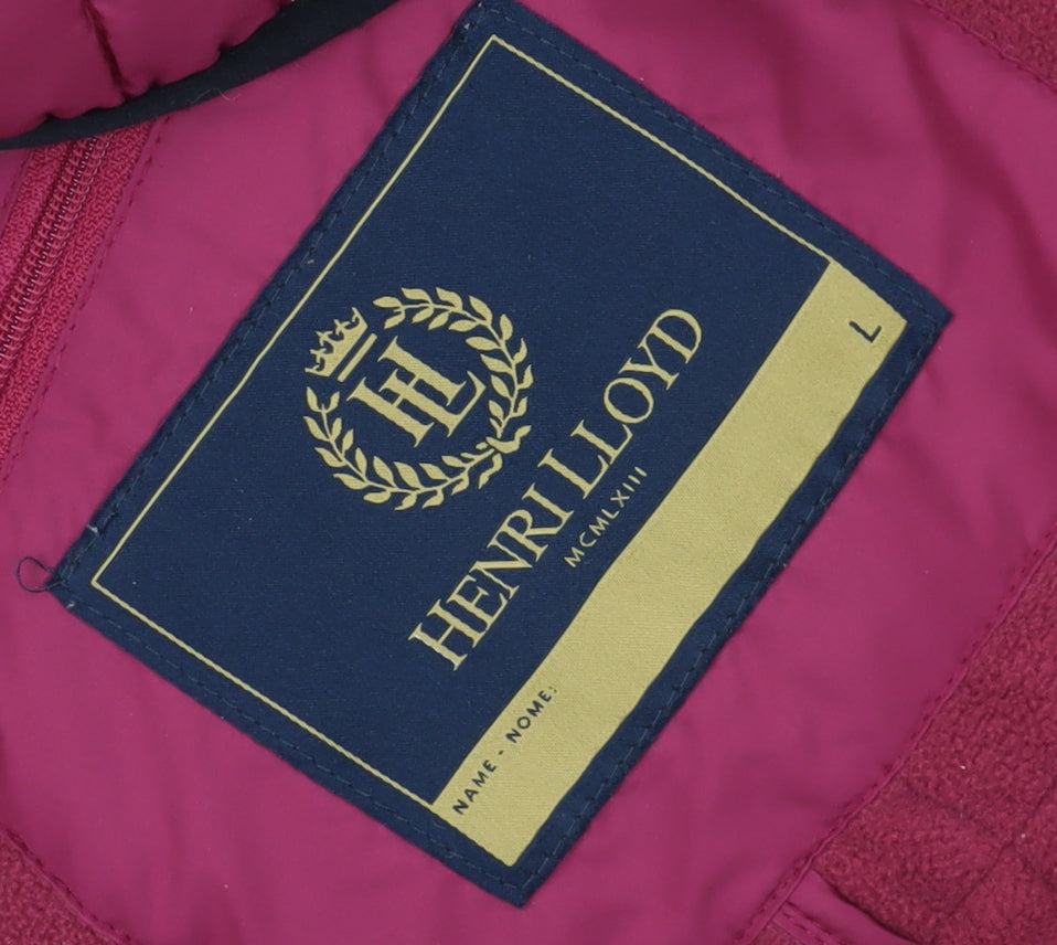 Mens UK Size L Henri Lloyd Pink Quilted Coat