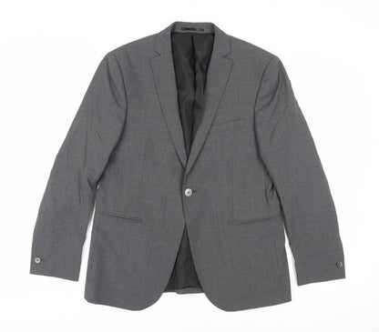 Mens UK Size 40 T.M.Lewin Regular Grey Suit Jacket