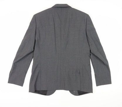 Mens UK Size 40 T.M.Lewin Regular Grey Suit Jacket