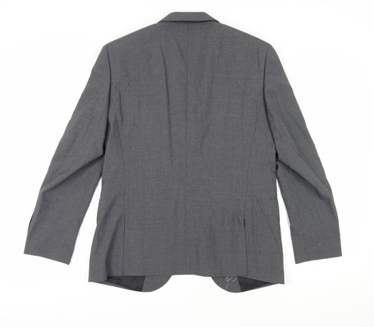 Mens UK Size 40 T.M.Lewin Regular Grey Suit Jacket