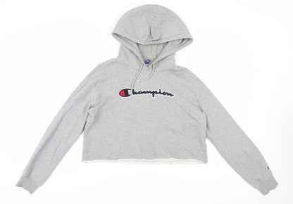 Womens UK Size M Champion Grey Pullover Hoodie