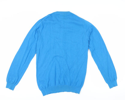 Jack & Jones Men's Blue Henley Jumper M