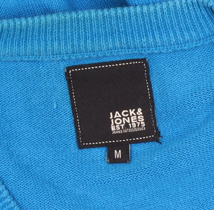 Jack & Jones Men's Blue Henley Jumper M