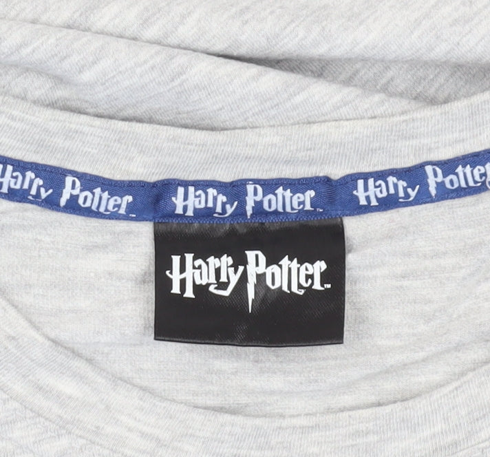Unisex Adults UK Size S Harry Potter Grey  T-Shirt