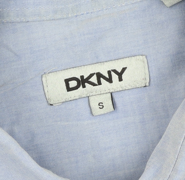 DKNY Men's Slim Fit Blue Button-Up Shirt, Size S