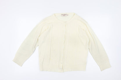 Honor Millburn Women's Ivory Cardigan 14 M Button Knit