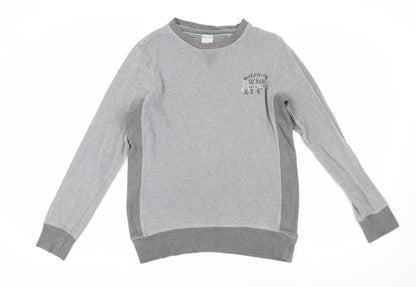 Mens UK Size M Hilfiger Denim Grey Pullover Sweatshirt