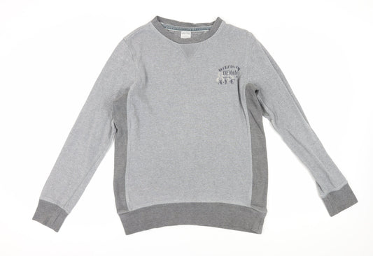 Mens UK Size M Hilfiger Denim Grey Pullover Sweatshirt