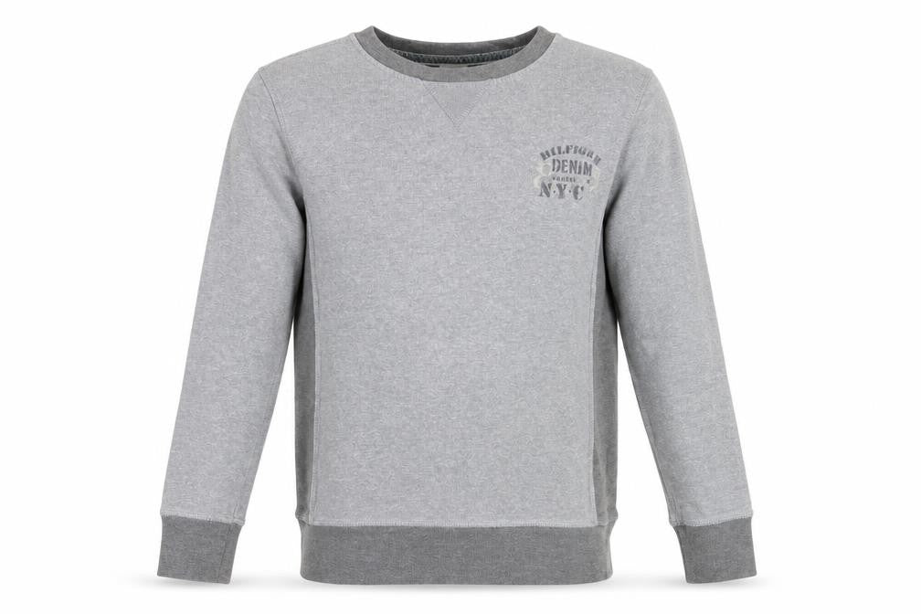 Mens UK Size M Hilfiger Denim Grey Pullover Sweatshirt