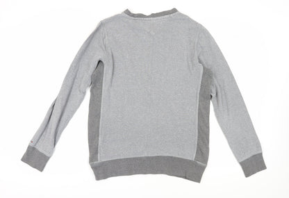 Mens UK Size M Hilfiger Denim Grey Pullover Sweatshirt