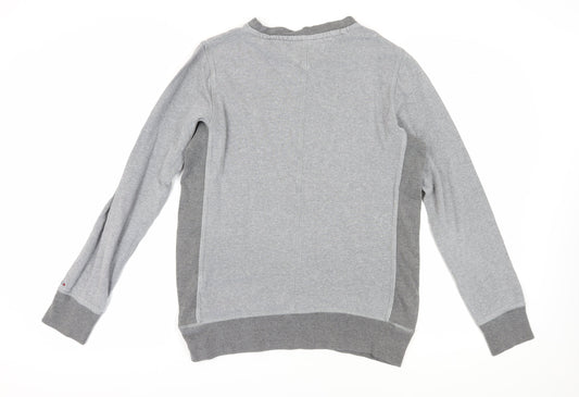 Mens UK Size M Hilfiger Denim Grey Pullover Sweatshirt