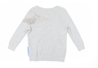 Womens UK Size L Calvin Klein Blue Pullover Jumper