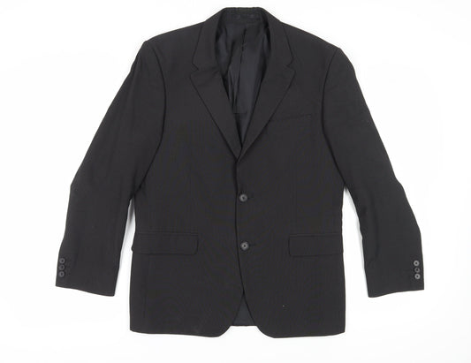 Mens UK Size 40 Thomas Nash Regular Black Suit Jacket