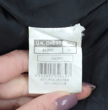 Mens UK Size 40 Thomas Nash Regular Black Suit Jacket