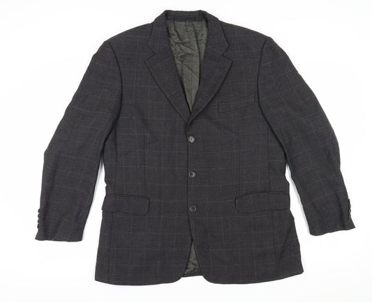 Mens UK Size 41 Pierre Cardin Regular Grey Suit Jacket