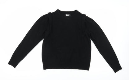 Womens UK Size M DKNY Black Jumper Jumper