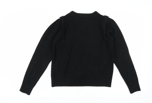 Womens UK Size M DKNY Black Jumper Jumper