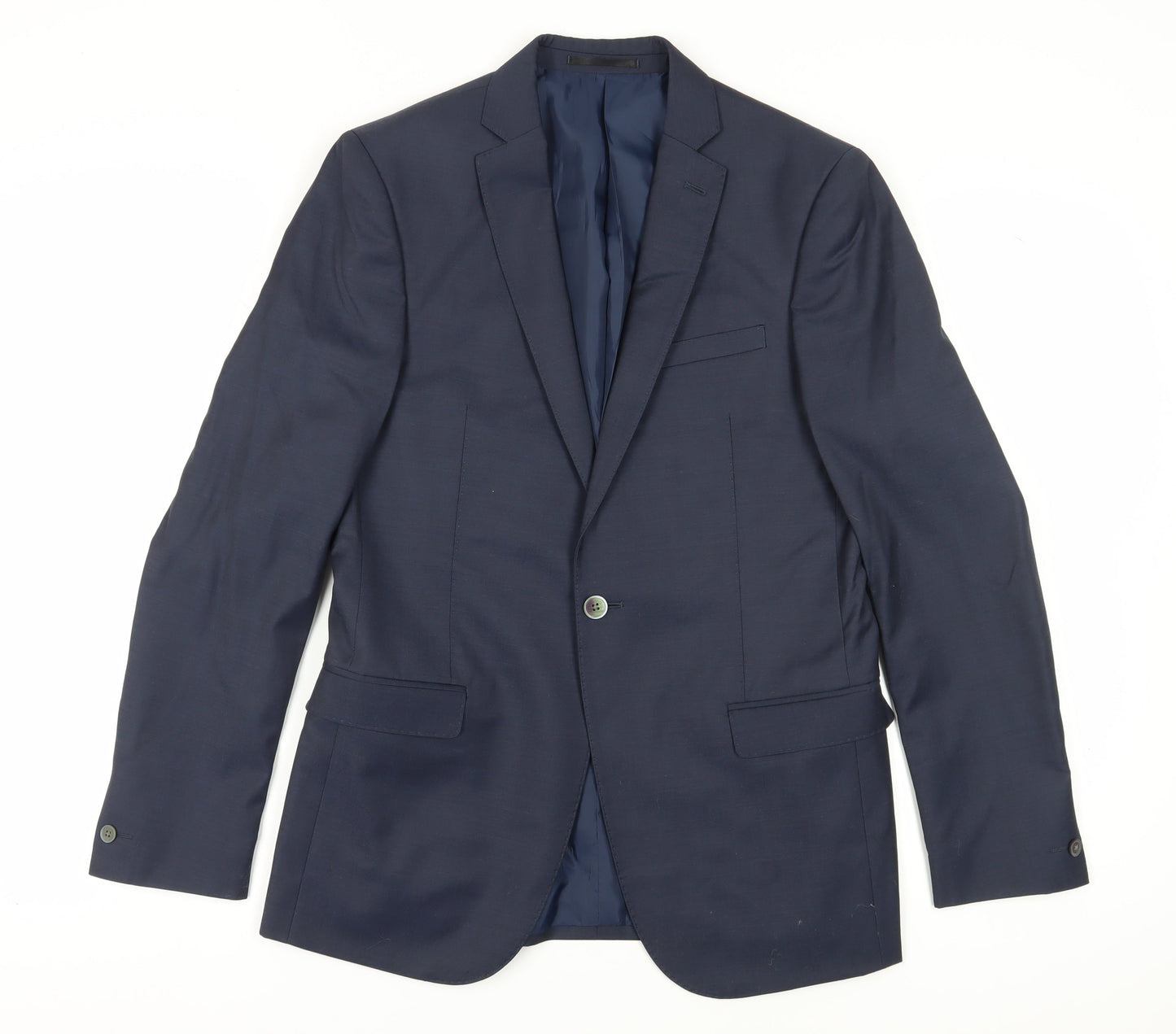 Mens UK Size 40 T.M.Lewin Regular Blue Suit Jacket